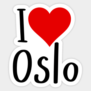 I Love Oslo Sticker